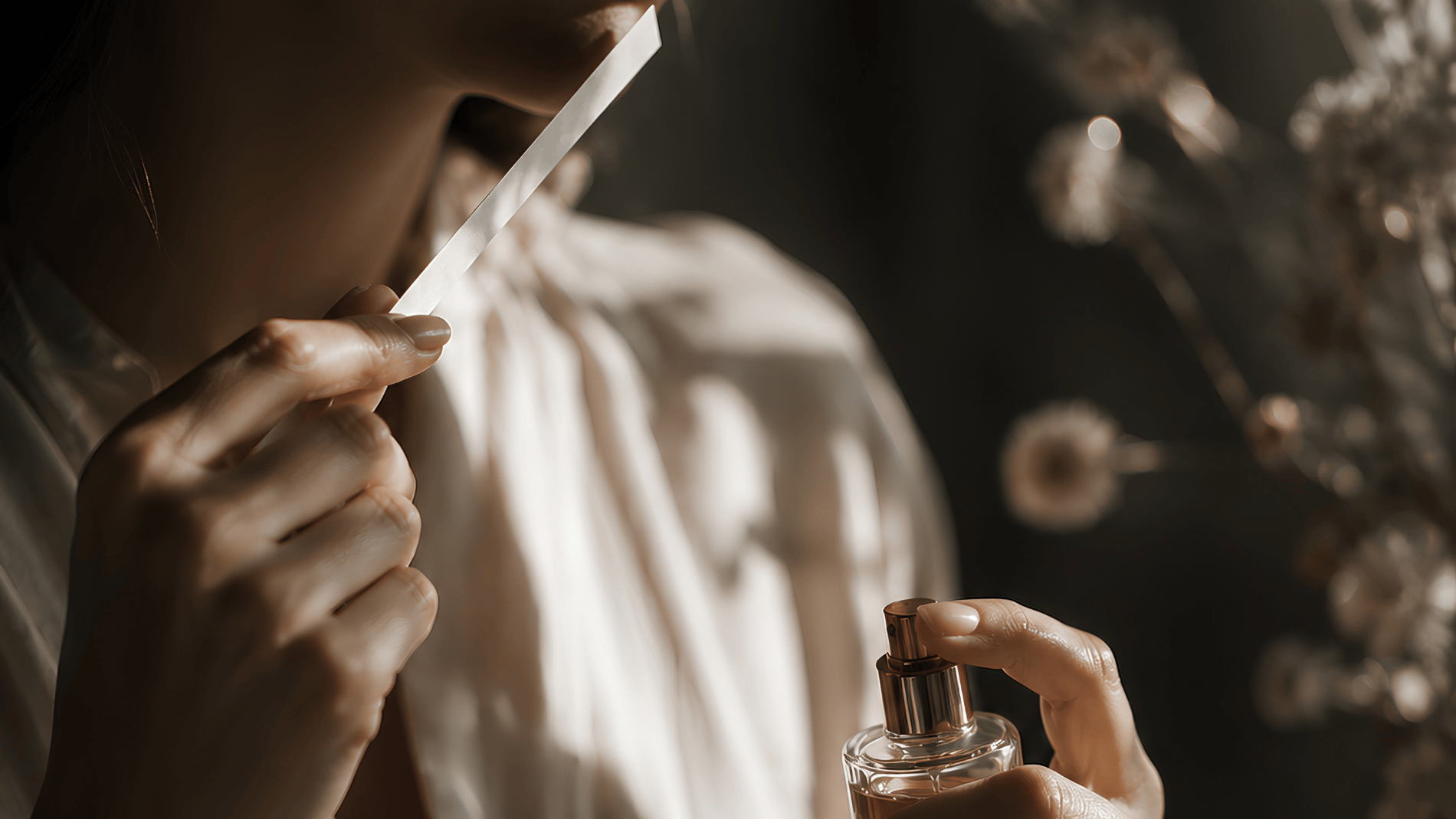 Notes Dubai - Sampling fragrance from a perfume bottle