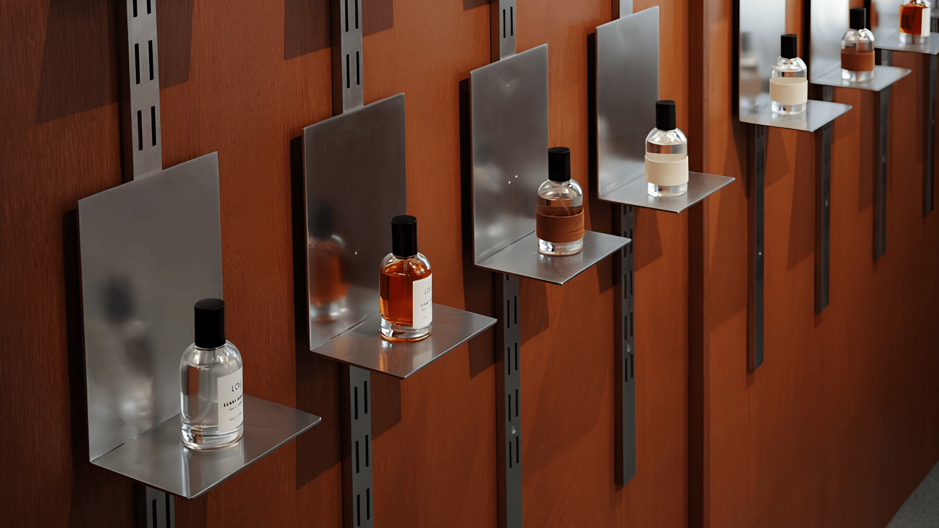 Notes Dubai - Perfume bottles on display